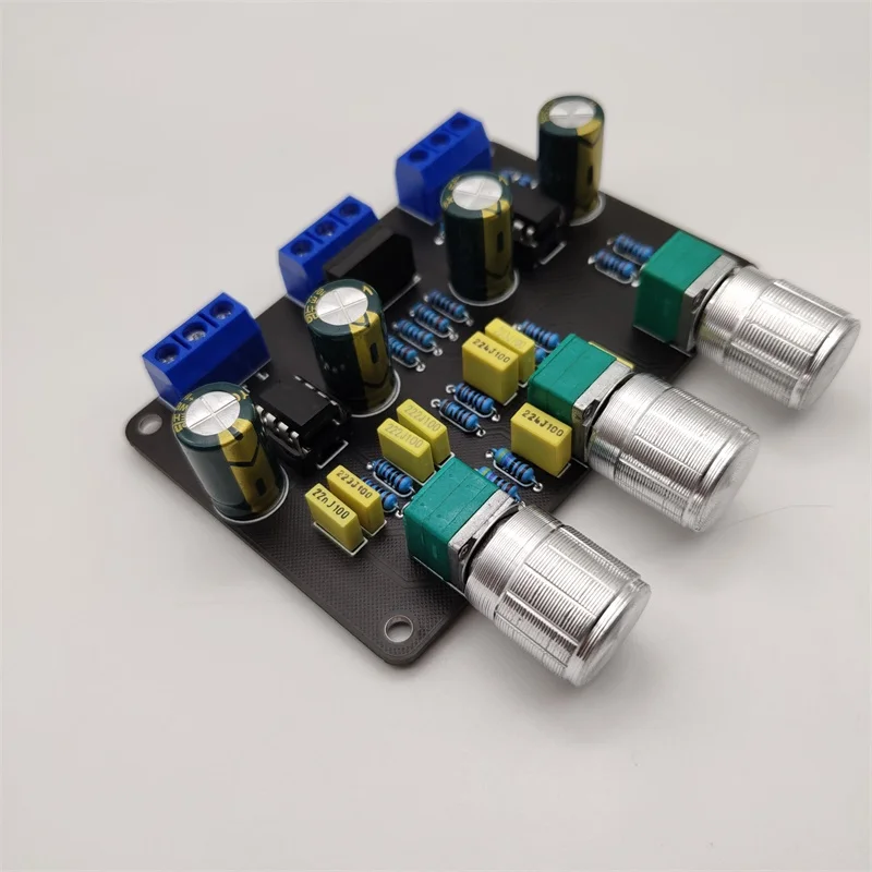 NE5532 amplifier front level tuning board with bass adjustment audio front level board HIFI tuning board 5532