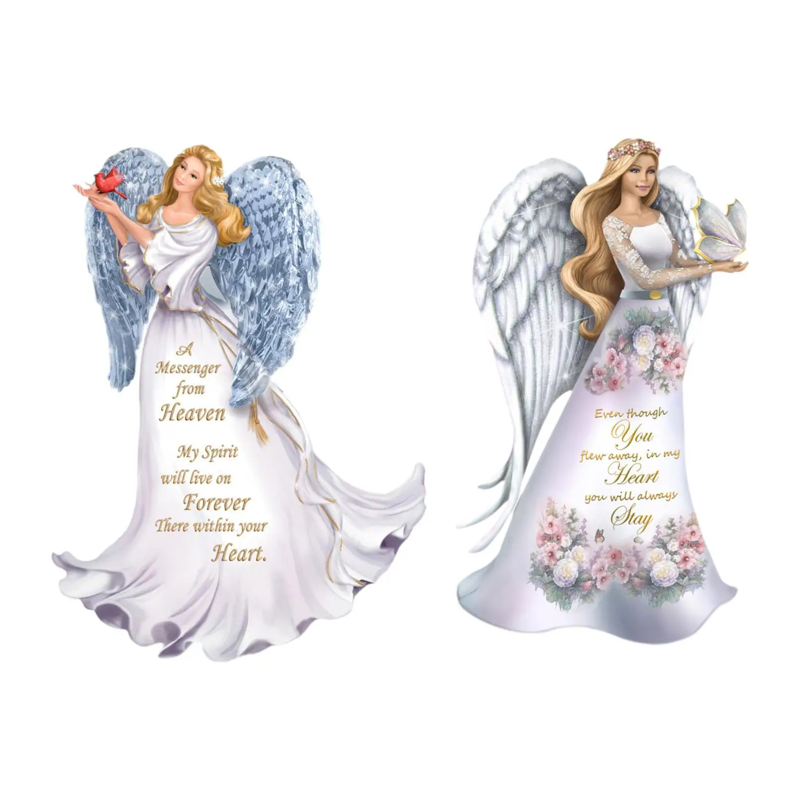 Angel Wall Sticker Decal Dining Room Restroom Background Xmas Window Cling