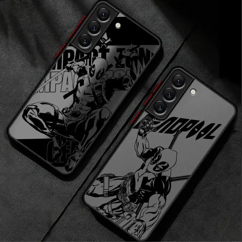 Marvel New Mutants Deadpool phone case for Samsung Galaxy S22 S24 ultra fe S10 20 S21 S23plus 10 Los casos matte frosted fundas