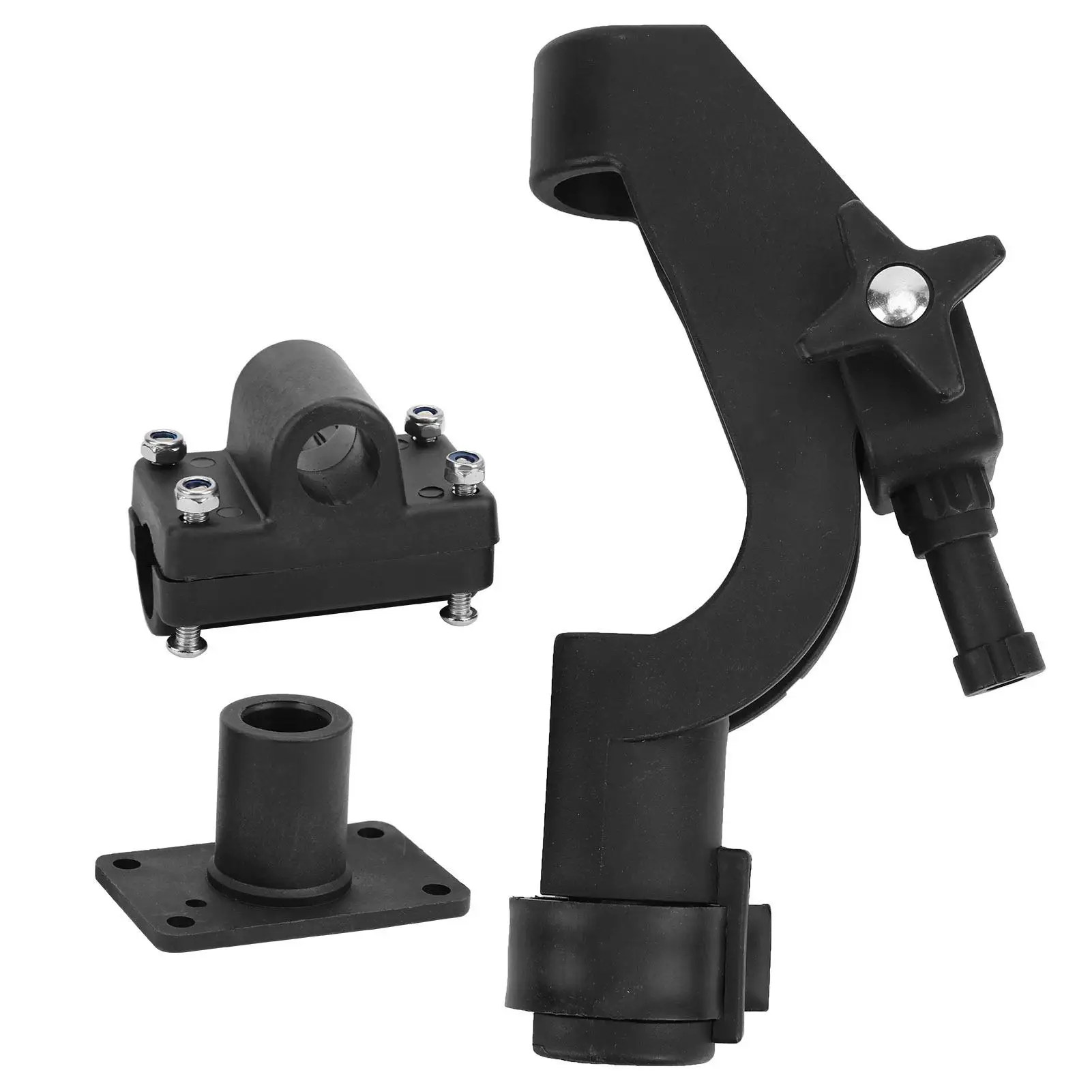 

Adjustable Boat Fishing Rod Holder Clamp for Kayak - Racks Stand Bracket Tackle Gear