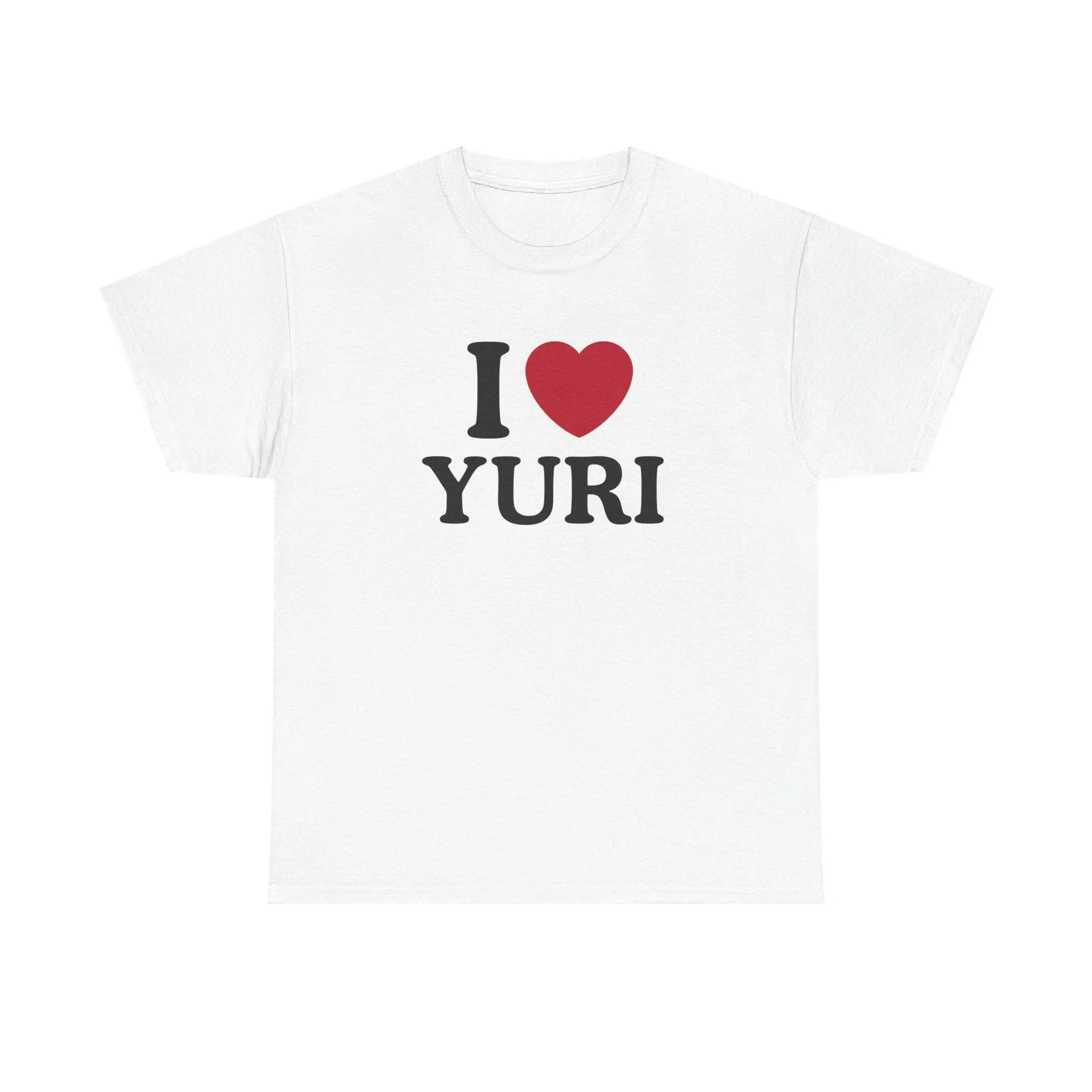 Retro „I Love Yuri“ T-Shirt GL Grafik-T-Shirts als Fangeschenk Hochwertige Unisex-Sportbekleidung Kurzarm-T-Shirt – Detail 2