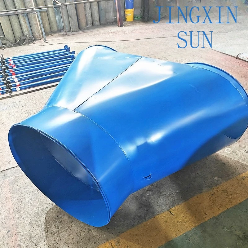 Tee iron air shaft underground anti-gas countercurrent device double fan automatic switching device diverter