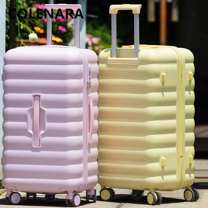COLENARA Rolling Suitcase Large Capacity Trolley Case 20 Inches Boarding Box 22