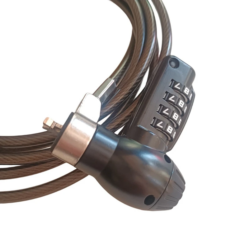 قفل أمان للكمبيوتر المحمول ، حماية كلمة المرور الرقمية ، كابل مضاد للسرقة ، متين