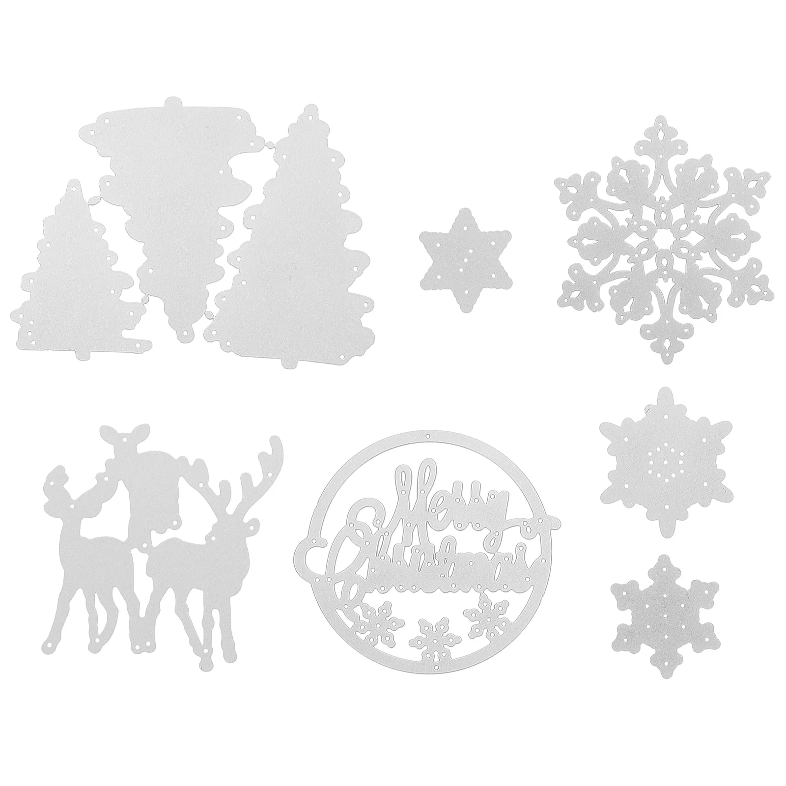 

9pcs Christmas Cutting Dies Set High Quality Scrapbooking Album Diy Craft Stencil Mold For Photo Frame Decorative Paper Xmas Diy