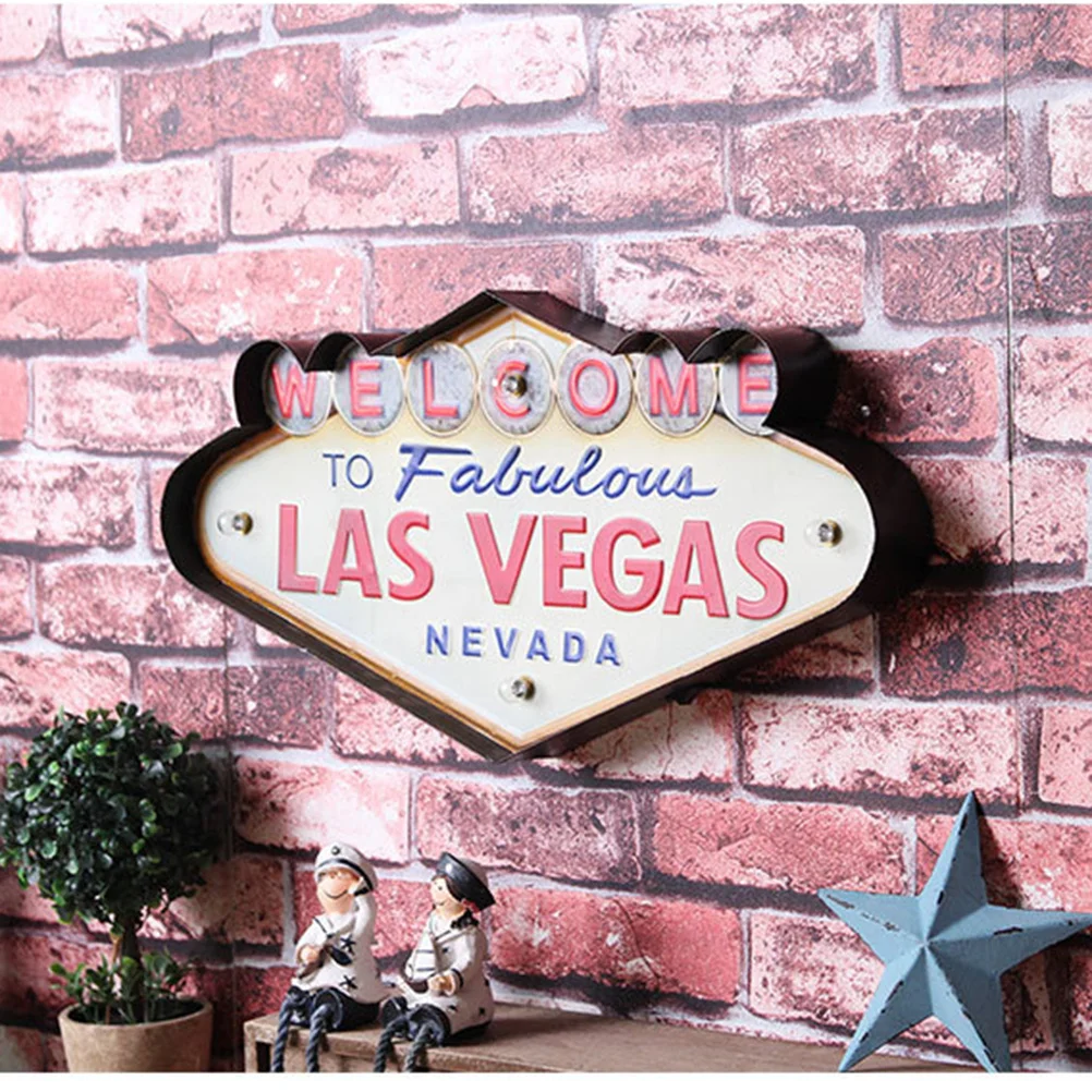 

Vintage LED Light Sign Retro Wall Decor for Business Home Shop Display Easy Install Charmingly Weathered Look Nostalgic Feel