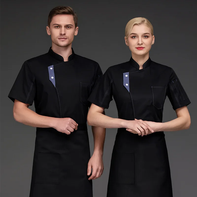 

Униформа шеф-повара, с длинными и короткими рукавами, рабочая одежда для отелей для мужчин и женщин, летняя одежда для ресторанов, кухонь, кейтеринга.