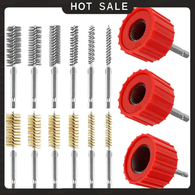 

24-Hour Delivery Copper Wire/Stainless Steel Drilling Cleaning Brush, Metal Pipe/Copper Pipe Grinding/Rust Removal Tool Package