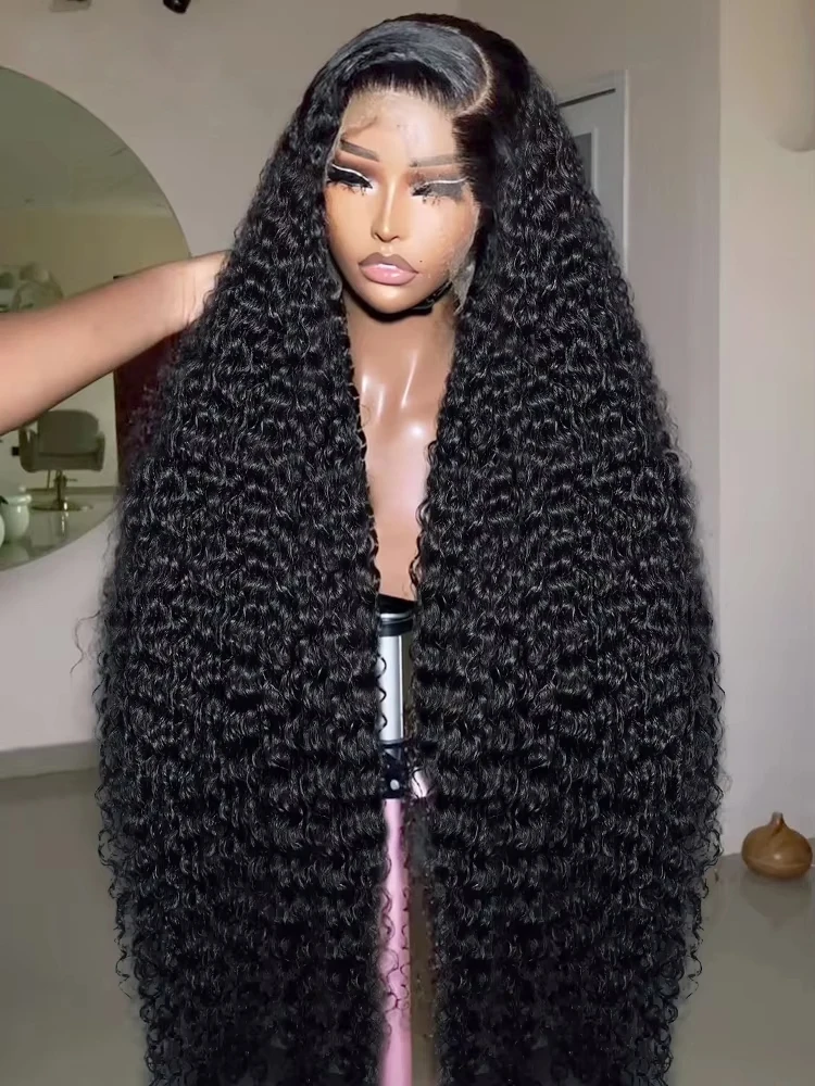 

250% Density 26Inch 13x4 13x6 Water Wave Curly Lace Front Wig Human Hair Deep Wave 360 Full Lace Hd Lace Frontal Wigs For Women