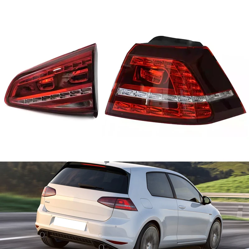 Pour Volkswagen Golf 7 2013-2017 feu arrière LED feux arrière feux arrière feu de freinage clignotant feu de recul lampe de conduite
