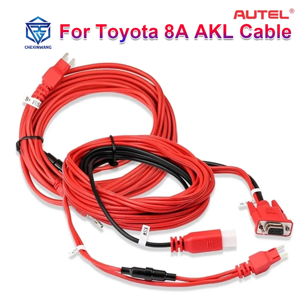 

Autel for Toyota 8A AKL Cable Non-Smart Key All Keys Lost Adapter Work with APB112 and G-Box2 G BOX2 Car Diagnostic Cables