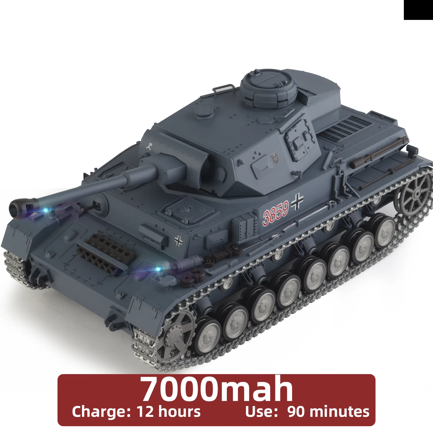 

Heng Long 1/16 rc tank model German Panzer Ⅳ Ausf.F2 tank Metal Pro Ver. 3858 ( Metal Wheels & 360° Turret Rotation & Track )
