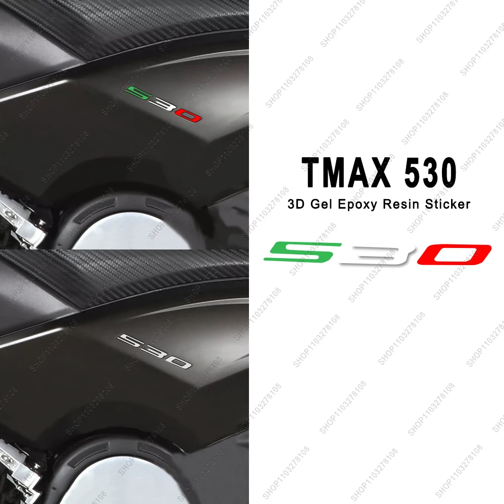 For Yamaha TMAX 530 TMAX530 3D Epoxy Resin Sticker Waterproof Motorcycle 3D Logo Sticker