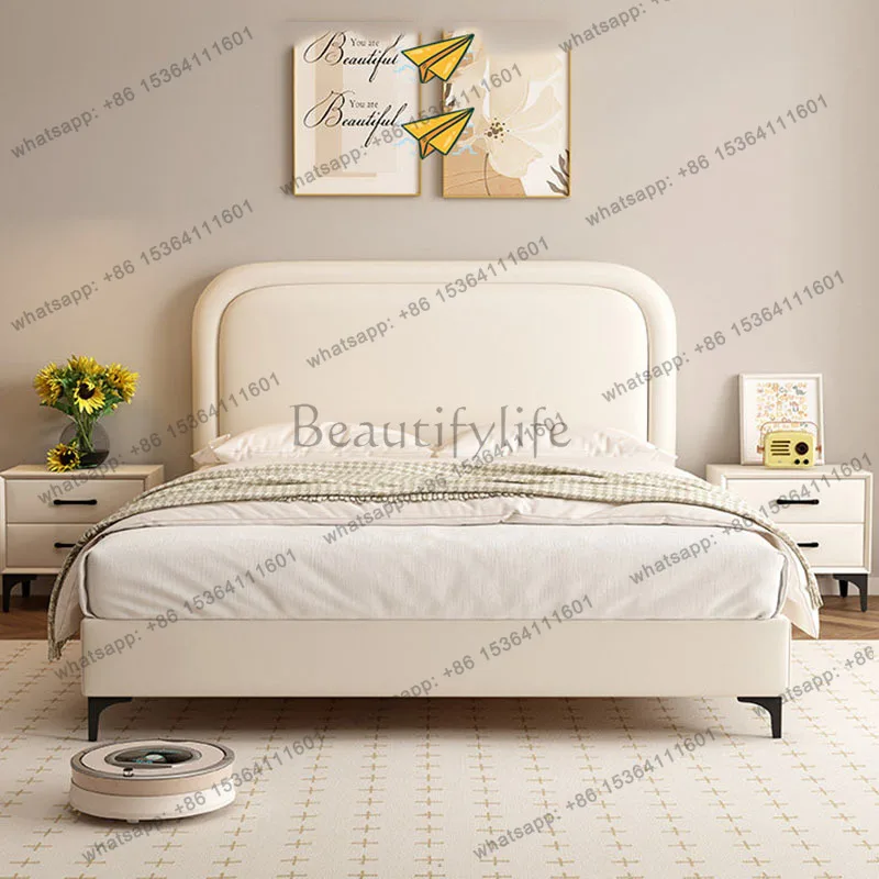 FG Modern Luxury Bed Bedroom Queen Baby Double Children Floor Girls Wooden Design Bed Sleeping Letto Matrimoniale Trendy Furnitu