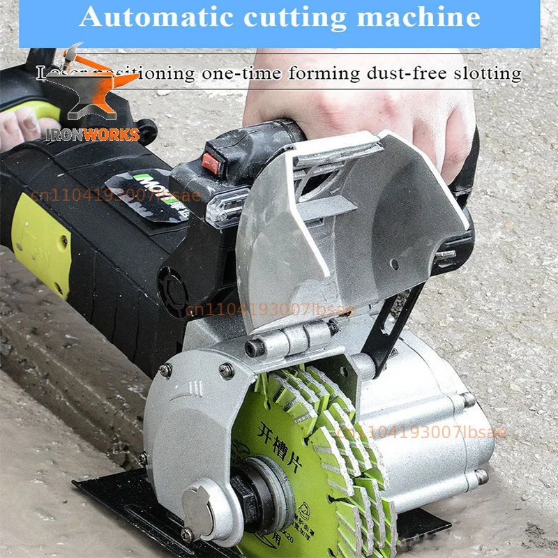 New Electric Wall Chaser Concrete Cutter Electric Laser Aiming Groove Slotting Machine Circular Saw Cutting Power Tool