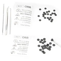 Kit de juntas tóricas de repuesto para mini implante Sterngold que se adapta a una carcasa de bola de 2,2 mm y 1,8 mm