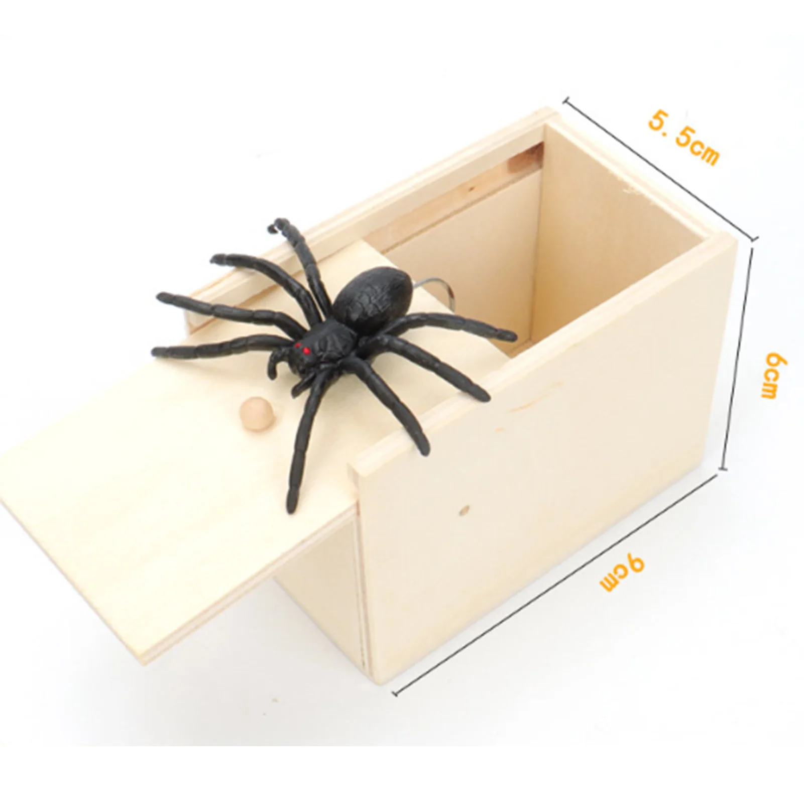 木箱スパイダートリックおもちゃ面白い遊びジョーク怖がらせるおもちゃ箱トリック人々を怖がらせるおもちゃハロウィーンホリデー怖いホラーおもちゃ