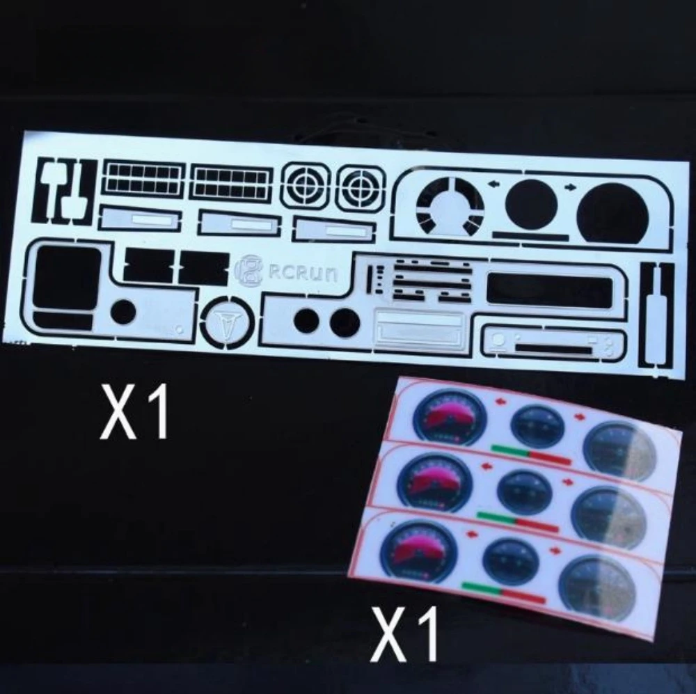 RCRUN Cabin Interior Metallic Sticker for Tamiya Hilux Bruiser 1/10 scale RC Car