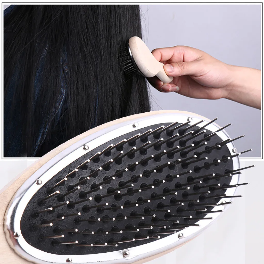 Airbag Comb Wooden Comb Scalp Massage Air Cushion Comb Fluffy Ladies Special Curly Hair Rib Comb Anti-static Modeling