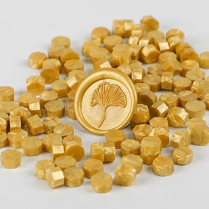 200 Stück Wachsdruckperlen, Wachssiegel für Stempel, Wachslack für Siegel, Retro-Versiegelung, Gold, Hochzeit, Geburtstag, Lacre für die Kartenherstellung