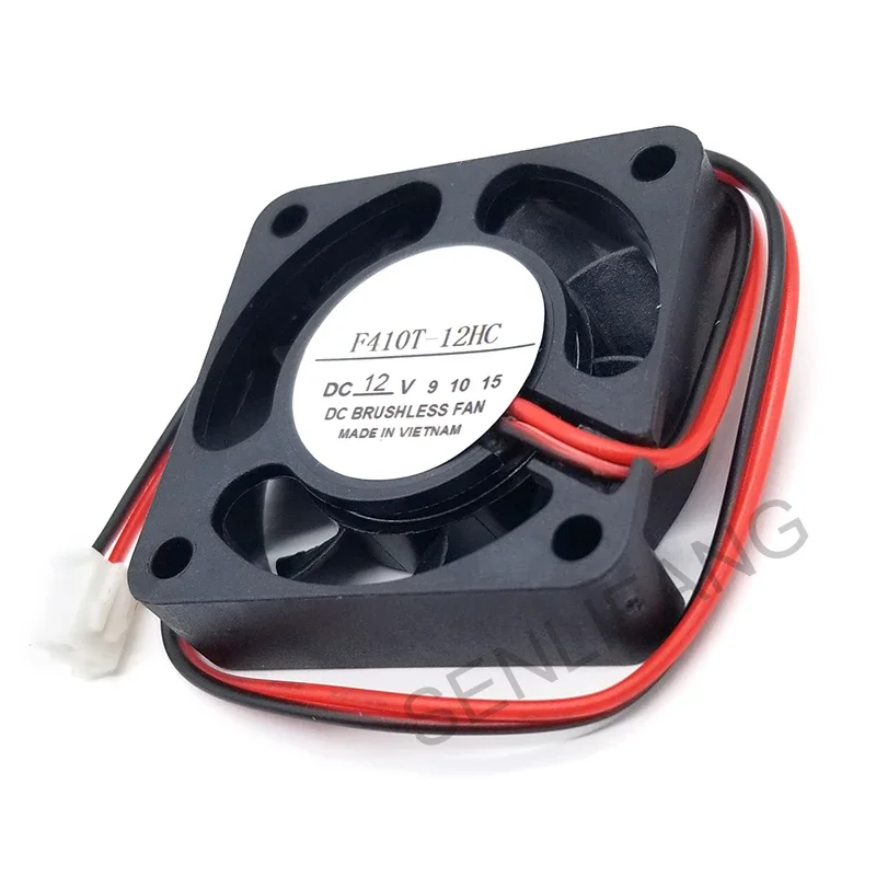 For COPAL F410T-12HC DC12V 2wire 2pin 4010 40x40x10mm Cooling Fan