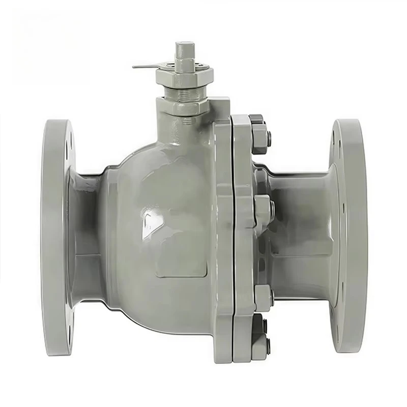 WCB Cast Steel Flanged Floating Ball Valve with PTFE Seal
