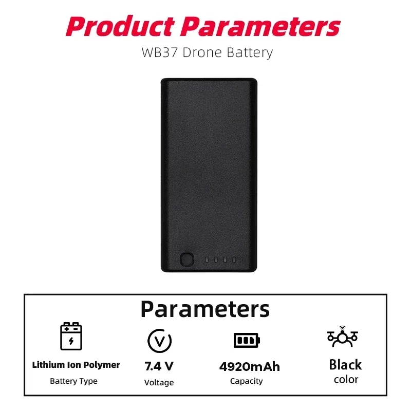 Für DJI WB37 Batterie 7,6 V 4920 mAh für Phantom 4 Rtk MG-1P T10 T16 T20 T30 T40 FPV M210/M300 RemoteIntelligente Flug Batterien