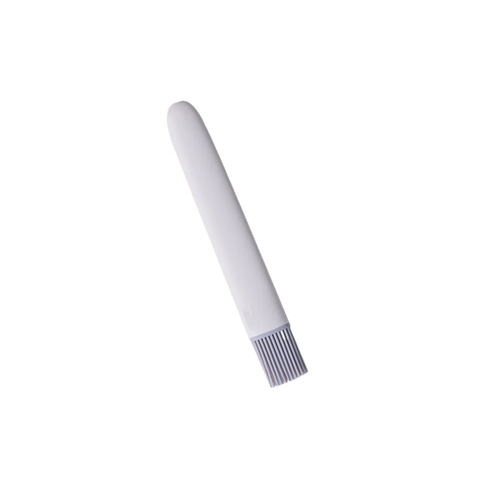 

Silicone Bbq Brush Grey White Ergonomic Handle Basting Oil Brush Kitchen Baking Utensil Flexible Silicone Bristles