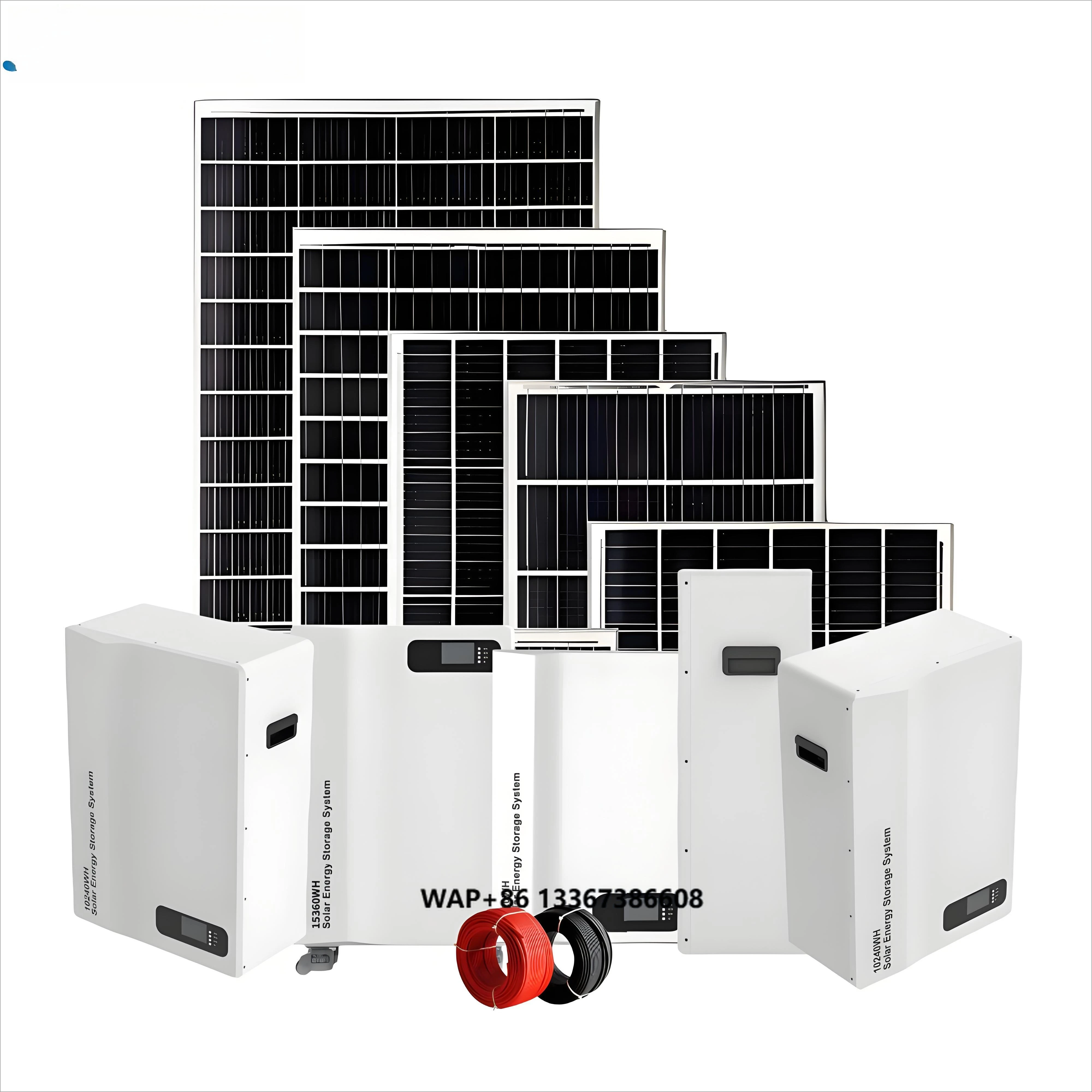 Solar Panels 5000w System 5kva Complete Home Mini Solar System Price on Grid 5 Kilowatts Photovoltaic Solar Energy System