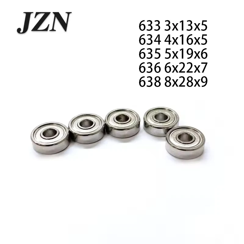 2PCS/10PCS 440 stainless steel bearing S633ZZ S634ZZ S635ZZ S636ZZ -2Z anti-rust bearing 633 634 635 636