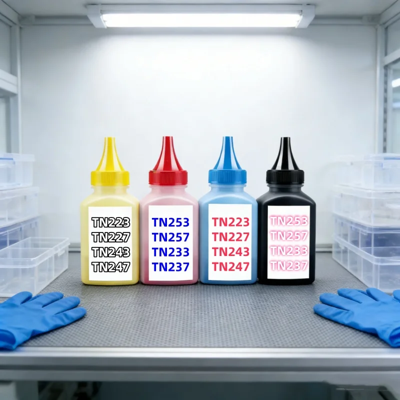 HL-L3210CW Compatible HL-L3210CW toner powder for Brother L3230CDW L3270CDW DCP-L3510CDW L3550CDW Printer toner kit tn253 tn257