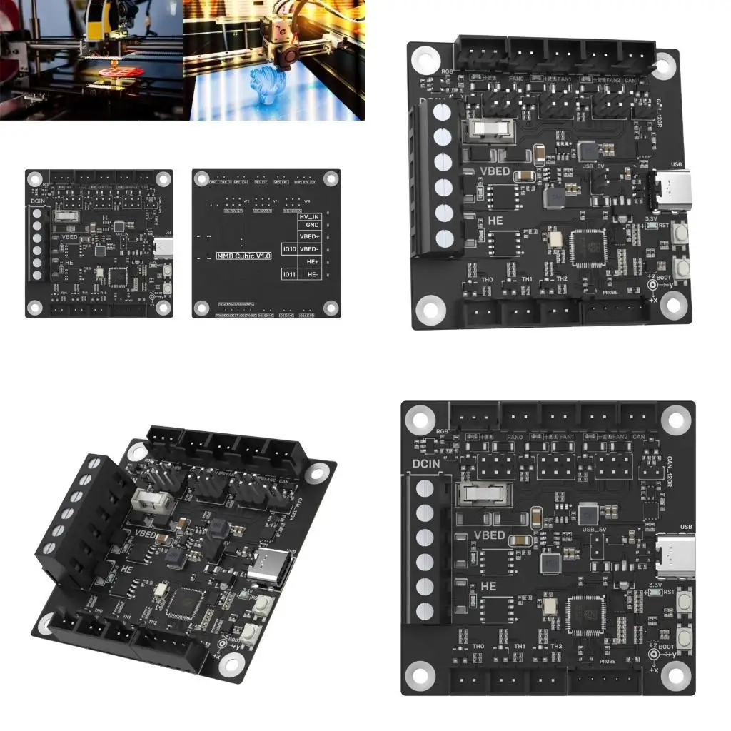 

652F MMB Cubic V1.0 Printer PCB for Voron2.4, Precise Temperature Control for Education and Medicals Use