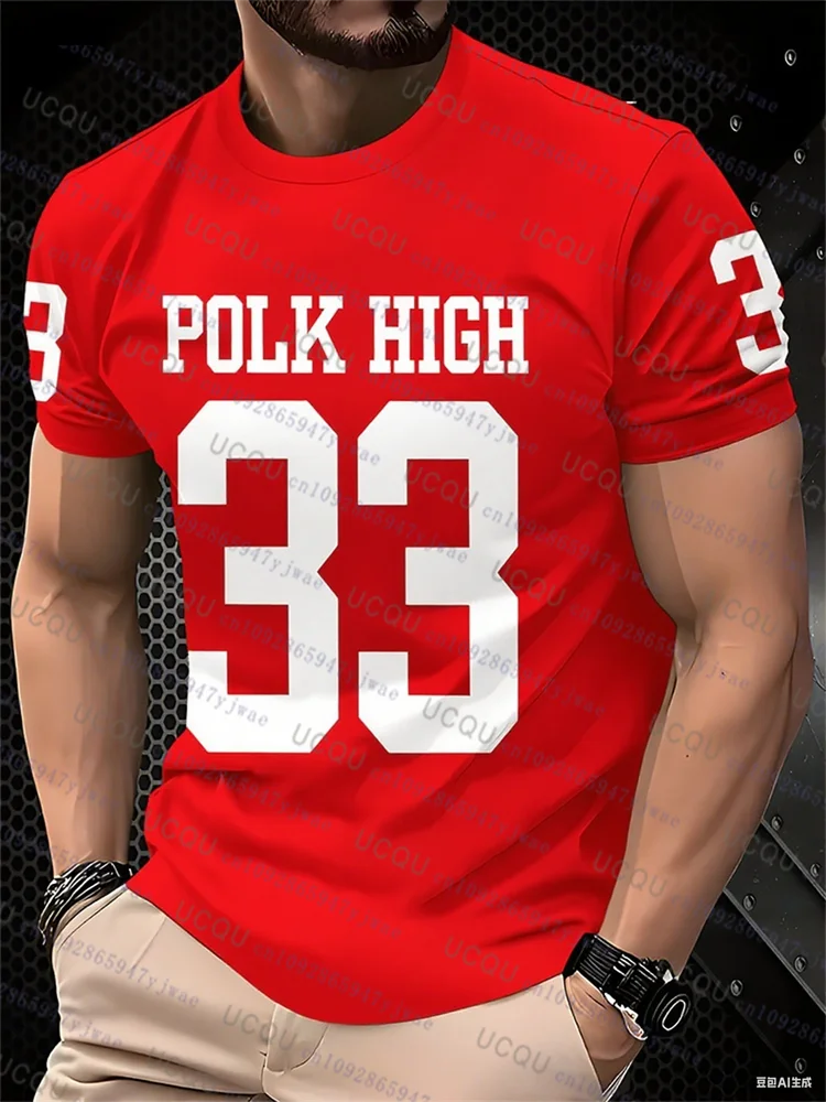 الرجال كرة القدم جيرسي البولك عالية 33 س الرقبة الرجبي جيرسي تنفس الرياضة كبيرة الحجم تي شيرت للتدريب المنافسة ملابس للرجال #5