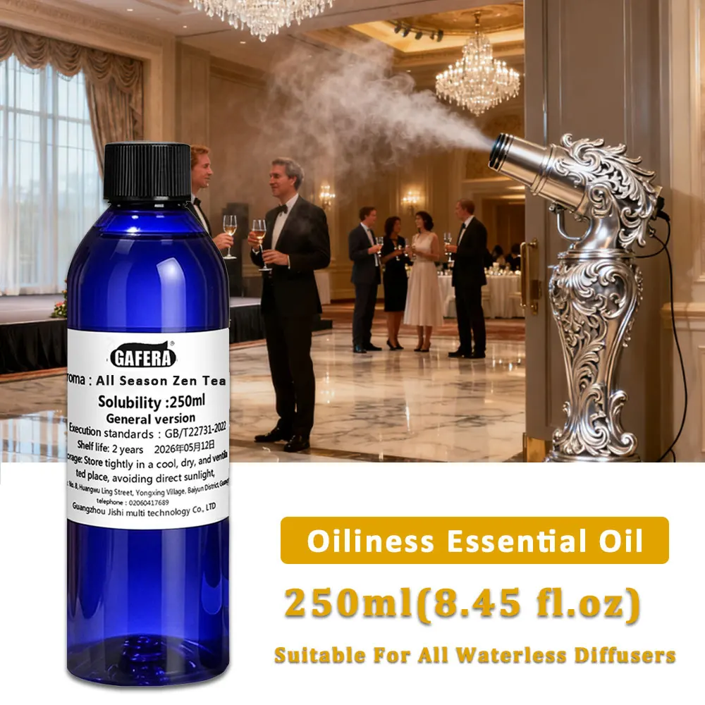 GAFERA 250ml (8.45 fl.oz) All Season Zen Tea Essential Oils For Waterless Diffuser, Fragrance Aroma Machine Replenishes Essence