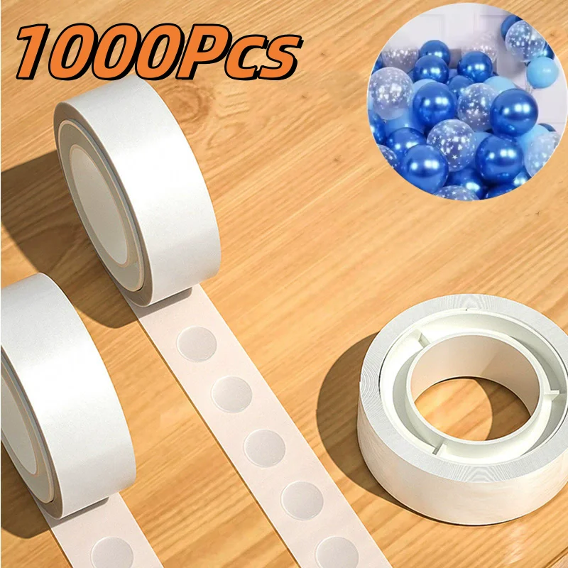 100-1000Pcs Double Sided Adhesive Poster Clear Glue Point Tape Round No Traces Strong Adhesive Sticker Waterproof For Craft DIY