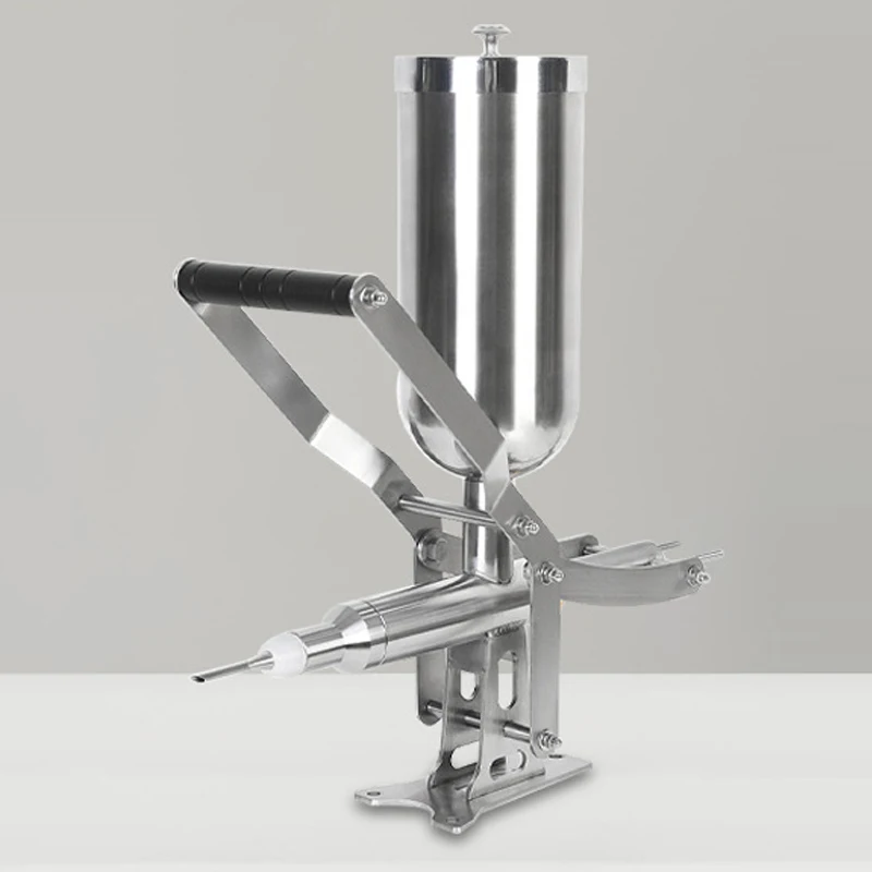 Food filling machine 4.5L Manual Chocolate Jam Stuffer Puff Cream Stuffer Machine Commercial Filler Dispenser Breakfast