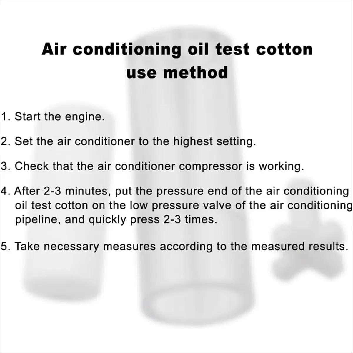 COFA 10PCS Car Aircon Oil Checker Refrigerant Oil Analyzer AC Oil Teste R134A Refrigeration Oil Level Checker