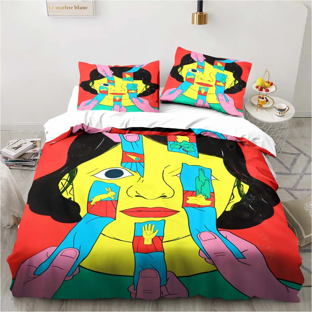 Pop Art Figures Graffiti Colorful Abstract Art Bedding Sets exquisite bed duvet cover bed comforter set bedding set luxury gift