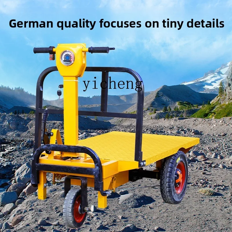 

FY Construction Site Electric Handcart Three-Wheel Dump Truck for Transporting Materials