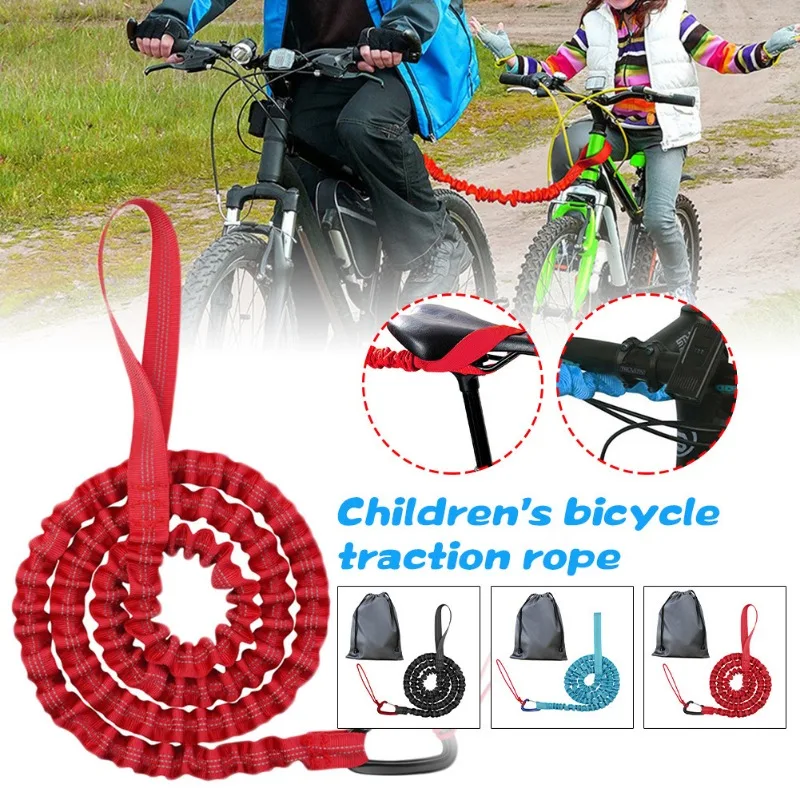 Bicycle Traction Rope Parent-Child MTB Bike Towing Nylon Traction Rope Trailer Rope Outdoor Tool Cycling Safety Equipment