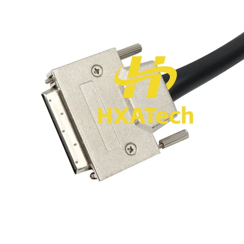 HXATech - SCSI VHDCI 68pin Connector Cable SCSI VHDCI68 Male to Male Double Shield Data Cable Copper High Density Small 68-pin