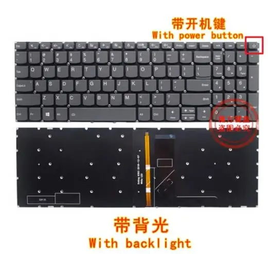 

NEW US Backlit Keyboard for Lenovo L340-15 L340-15API L340-15IWL L340-17API L340-17IWL (POWER KEY)