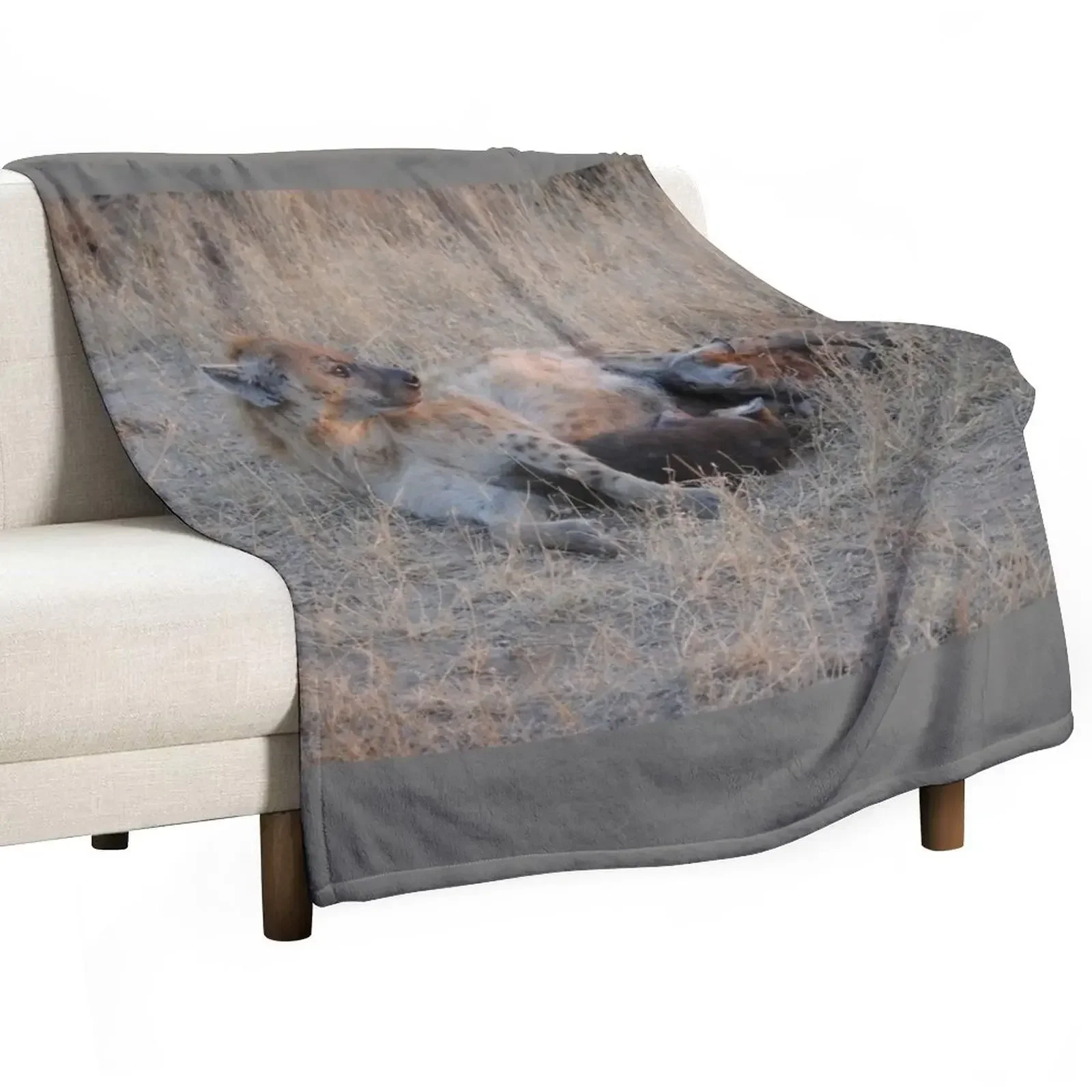 Hyenas at Sunrise Throw Blanket Polar Extra Large Throw Blankets