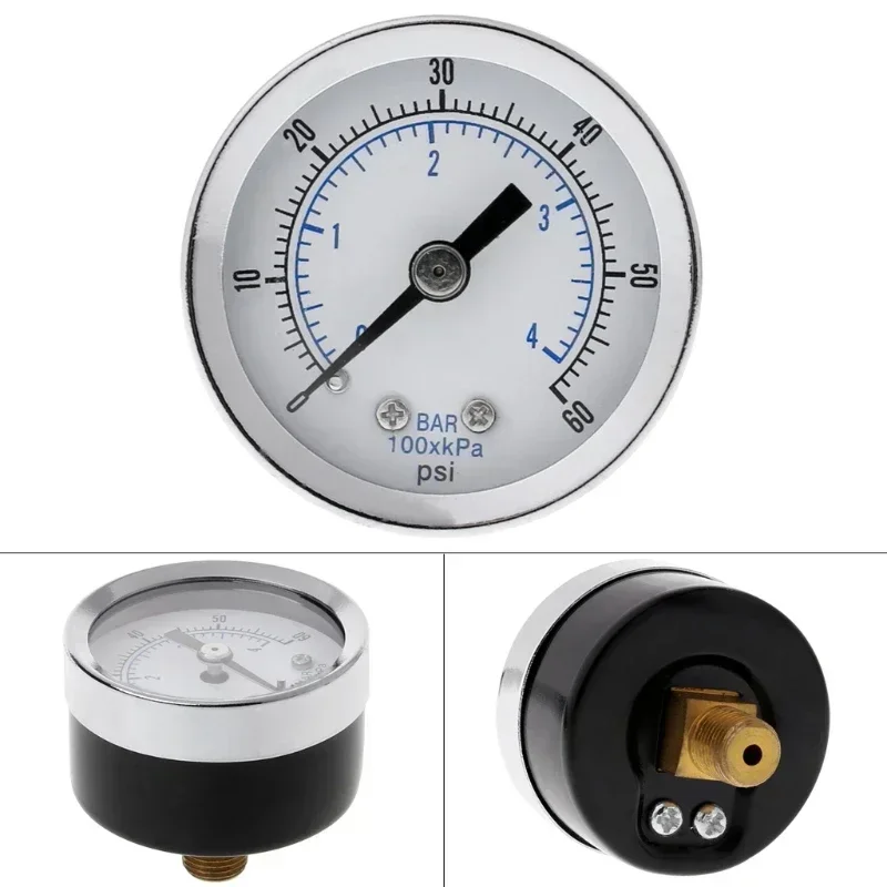 Back Oil Pressure Filled Gauge 0-60 1.5