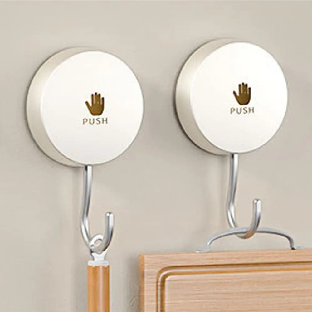 

2pcs Powerful Suction Rotating Suction Cup Hook Plastic Removable Wall Mount Hanger Waterproof Adjustable