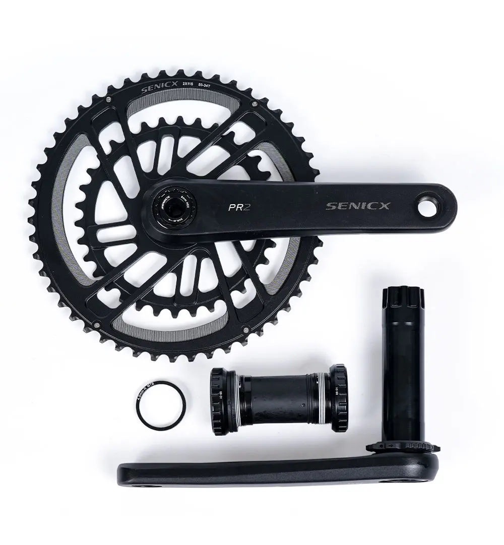 Senicx Kurbel Rennrad pr2 Kurbel garnitur 165/170/172/175/mm 46-30t 50-34t 52-36t Kettenblatt für Faltrad 10/Geschwindigkeit neu – Detail 6