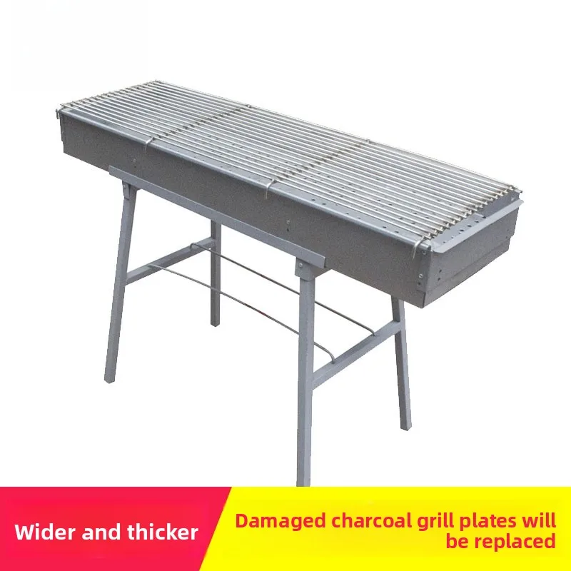 

Набор для барбекю из углеродистой стали Thiened, коммерческое оборудование для приготовления пищи на открытом воздухе, ширина 35 дюймов, портативный барбекю с идентификатором