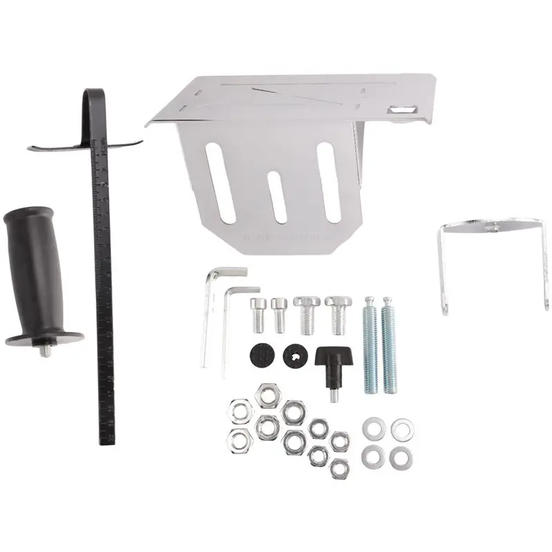 

45 ° / 90 ° / 180 ° Регулируемая глубина резки, кронштейн для позиционирования долбежной основы, подставка для универсальной угловой шлифовальной машины 100 мм-ABUA