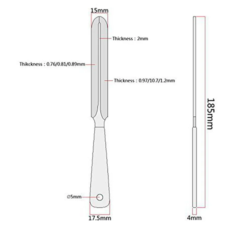 

AA85 3-Pack Double Sided Guitar Nut Slotted Saddle File Luthier Guitar Steel Fret Nut File Guitar Bass Mandolin Repair Tool