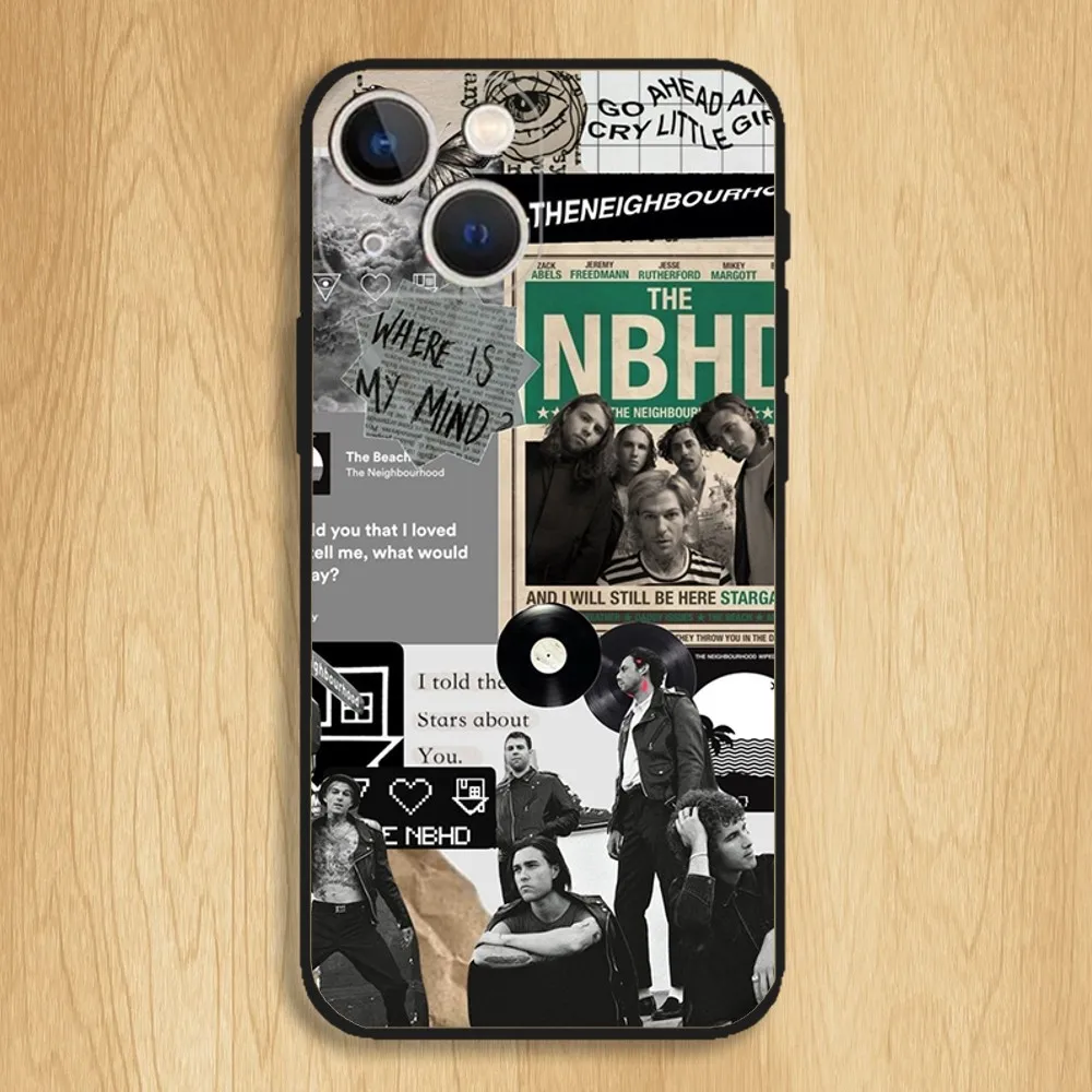 The Neighbourhood NBHD Phone Case For iPhone15,14,13,12,11,Pro,Max,Plus,Mini,X,XS,XR,8,7,6,S,Plus,SE Soft Black Case